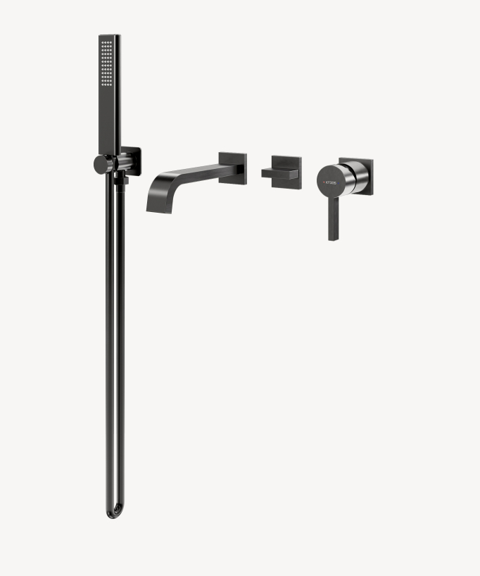 Unterputz-Badewannenarmatur Gunmetal – Fiumina