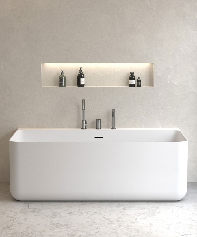 Wannenrandarmatur 3-Loch Gunmetal – Corbeau