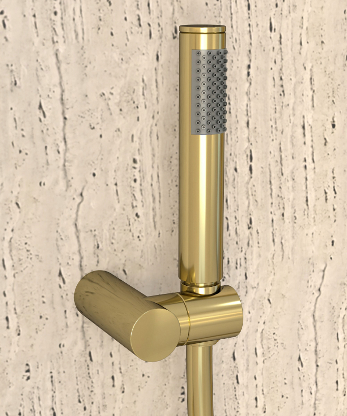Thermostat-Duscharmatur Wandmontage Gold - Corbeau