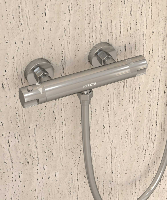 Aufputz-Duschthermostat Chrom - Corbeau