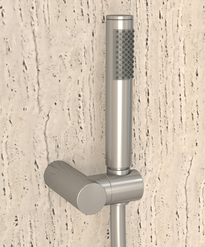 Thermostat-Duscharmatur zur Wandmontage gebürstetes Nickel – Corbeau