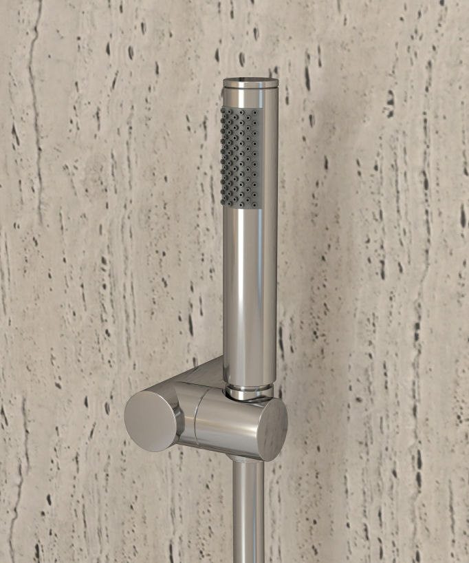 Wand-Thermostat-Badewannenarmatur Chrom – Corbeau