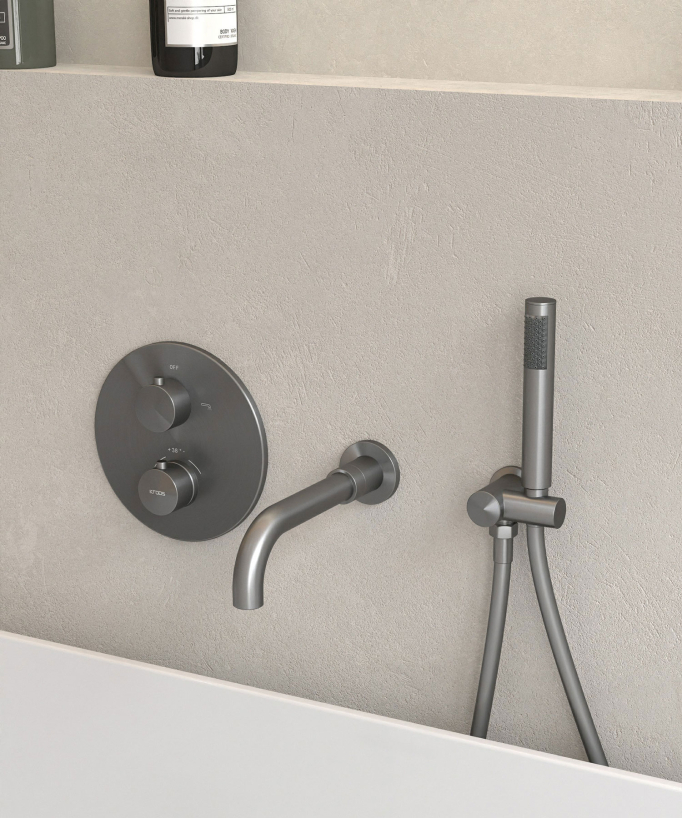 Unterputz-Wannen-Thermostatarmatur Gunmetal - Corbeau