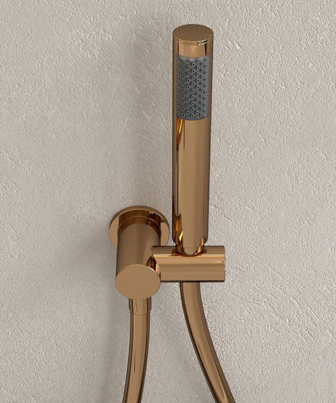 Unterputz-Badewannen-Thermostatarmatur Rosegold – Corbeau