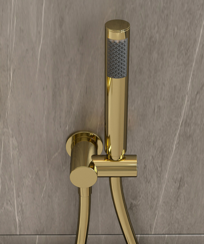 Unterputz-Wannen-Thermostatarmatur Gold - Corbeau