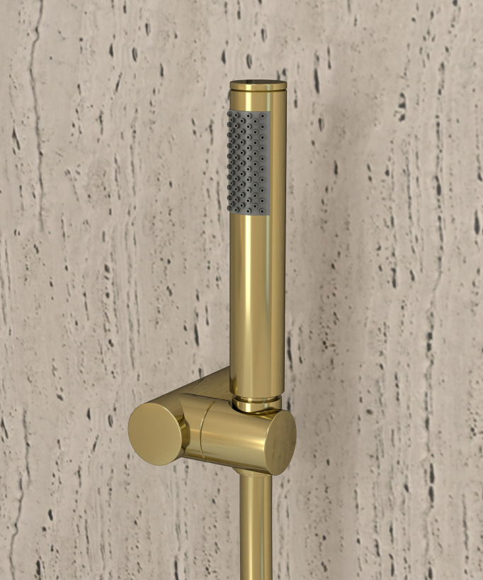Wand-Thermostat-Badewannenarmatur Gold - Corbeau