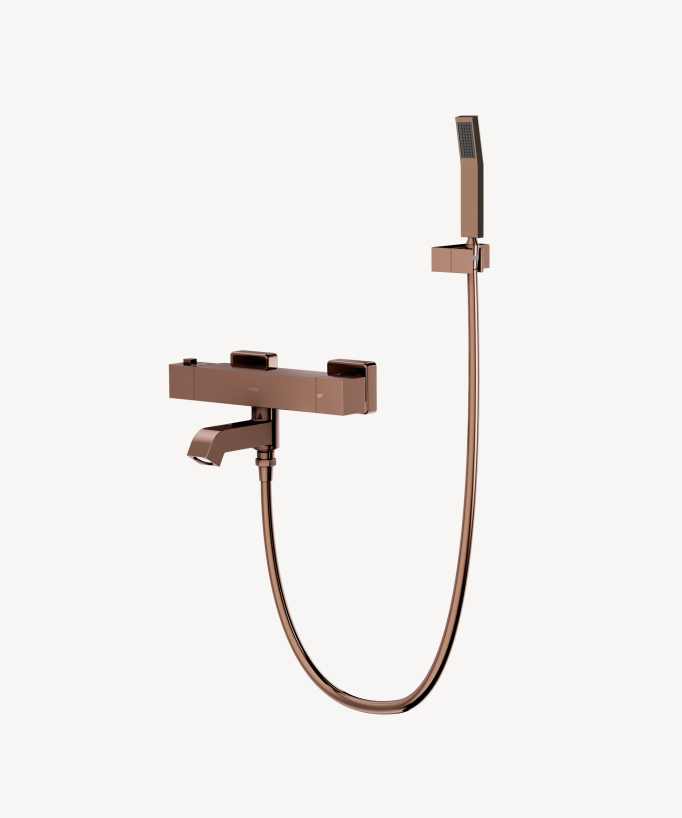 Wannen-Thermostat Unterputz Roségold - Sirius