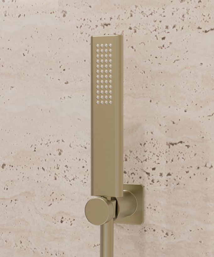 Wand-Duscharmatur Gebürstetes Gold – Fiumina