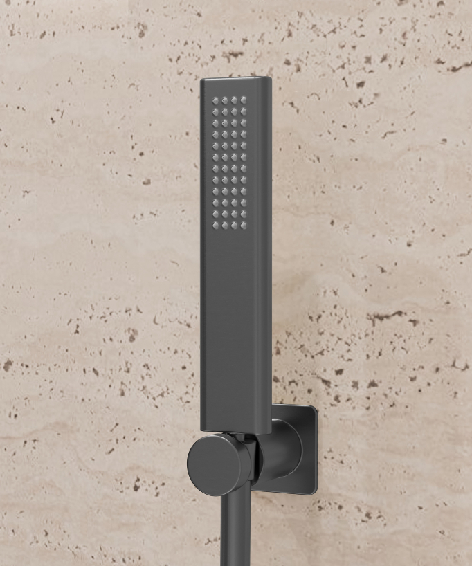 Wand-Duscharmatur Gun Metal - Fiumina