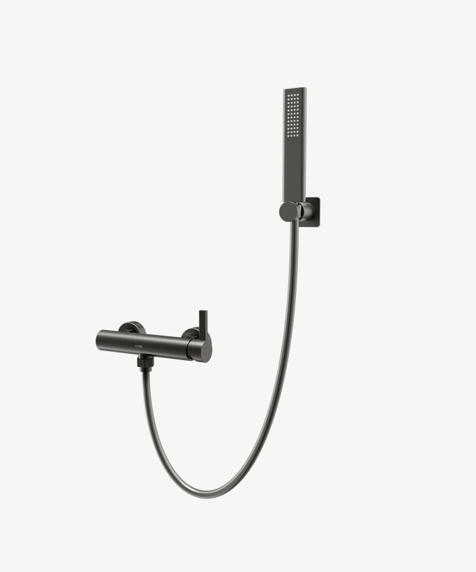 Wand-Duscharmatur Gun Metal - Fiumina