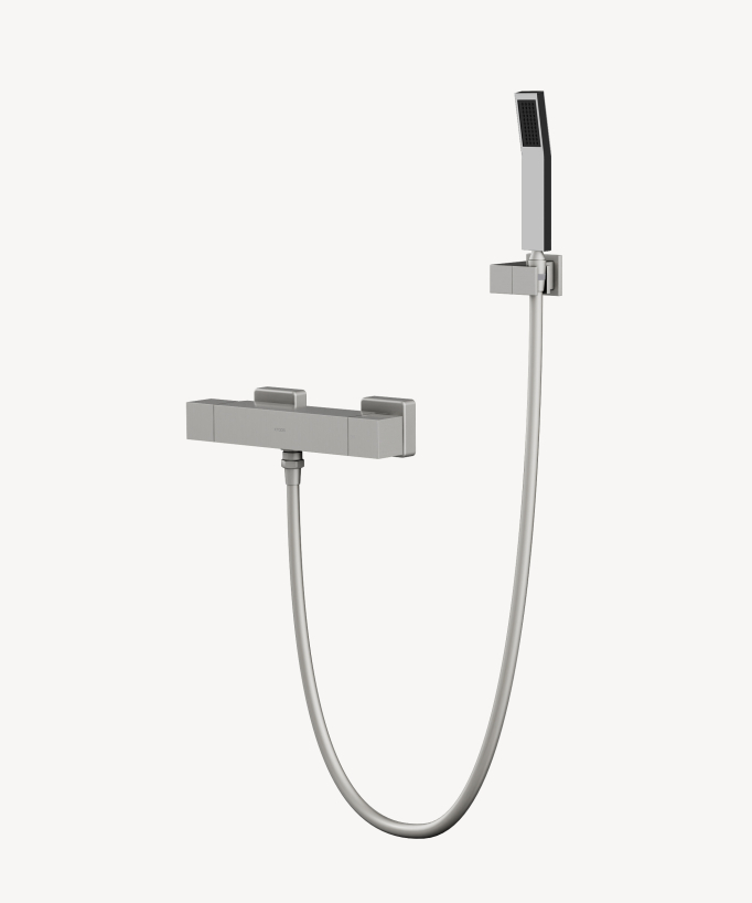 Sirius Aufputz-Duschthermostat Nickel gebürstet