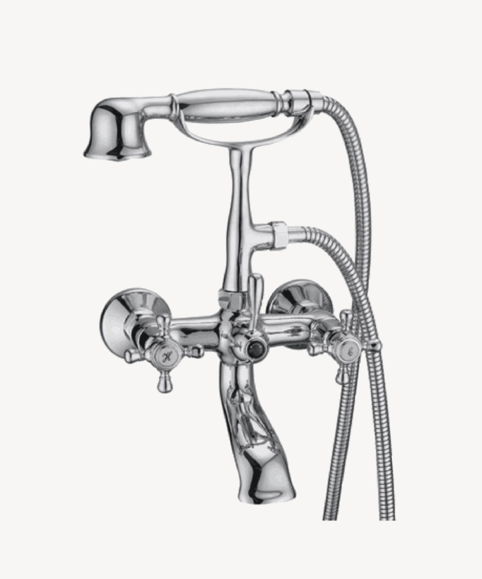 Retro-Wannen-Brausemischer zur Wandmontage – Maddalena