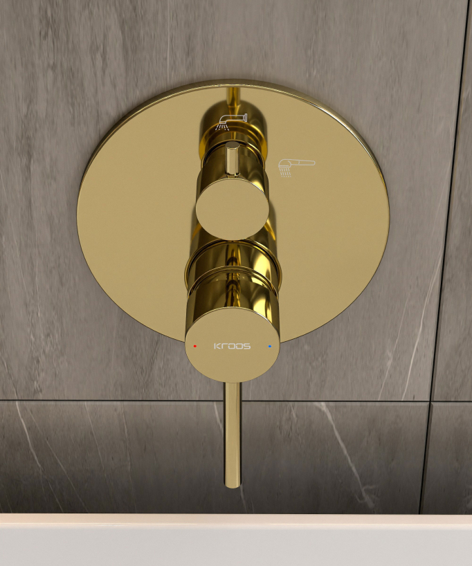 Unterputz-Wannenarmatur Gold - Corbeau