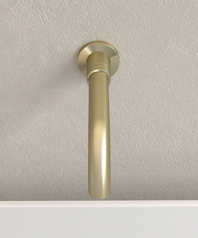 Unterputz-Wannenarmatur 3-Loch gebürstetes Gold - Corbeau