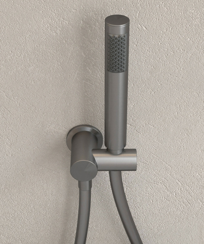 Einbau-Badewannenarmatur 3-Loch Gunmetal – Corbeau