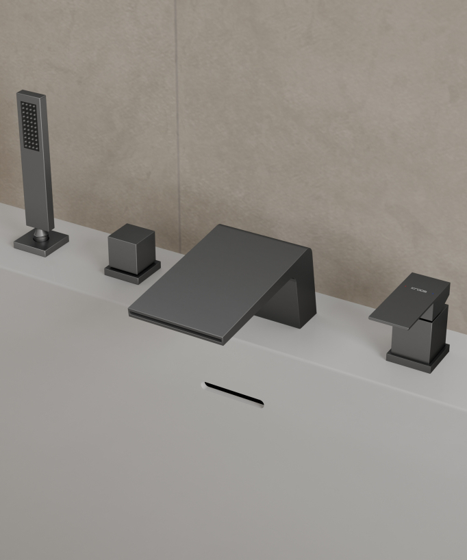 Wannenrandarmatur Gunmetal - Thilia