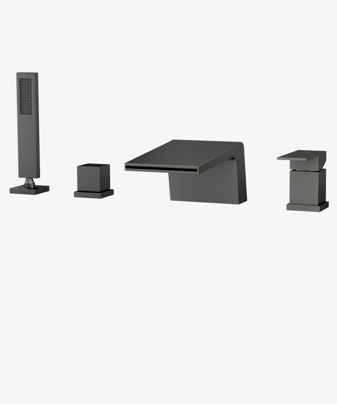 Wannenrandarmatur Gunmetal - Thilia