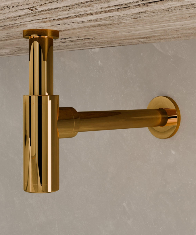 Waschbecken-Siphon - Gold