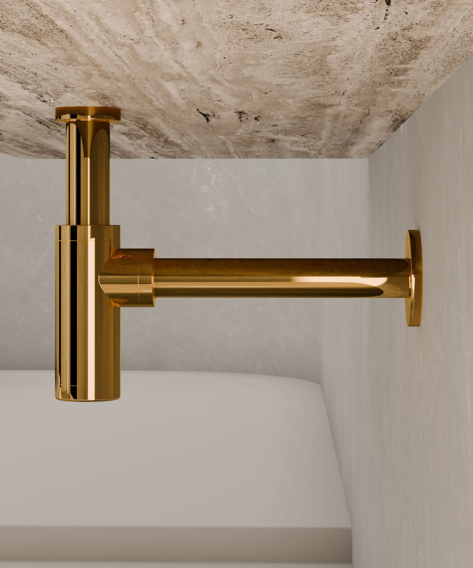 Waschbecken-Siphon - Gold