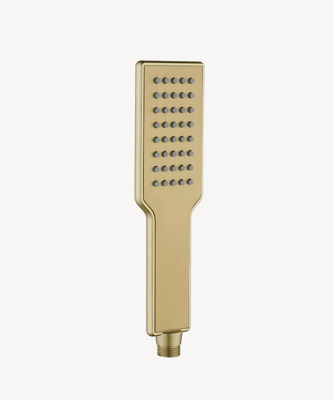 Handbrause Edelstahl 1 Strahl - Gebürstetes Gold