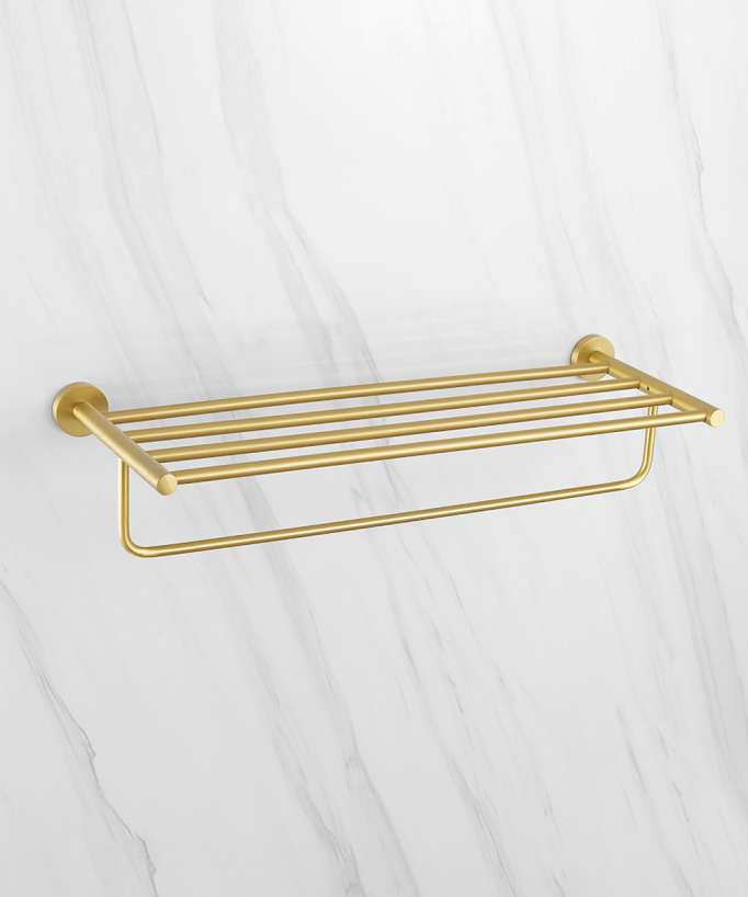 Wand-Handtuchhalter gebürstetes Gold - Corbeau