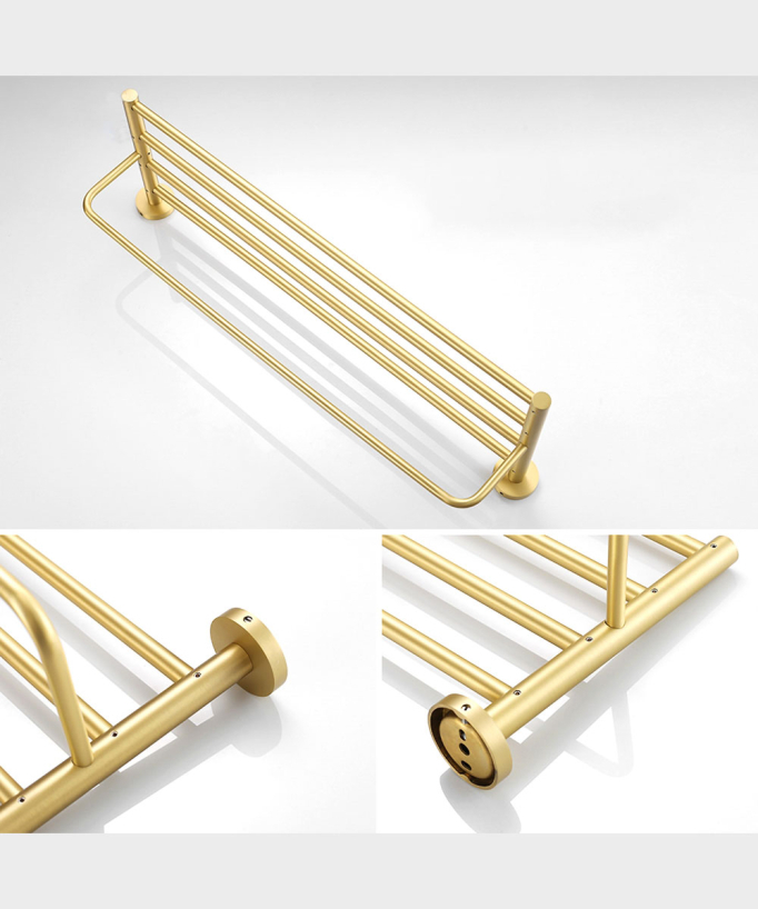 Wand-Handtuchhalter gebürstetes Gold - Corbeau