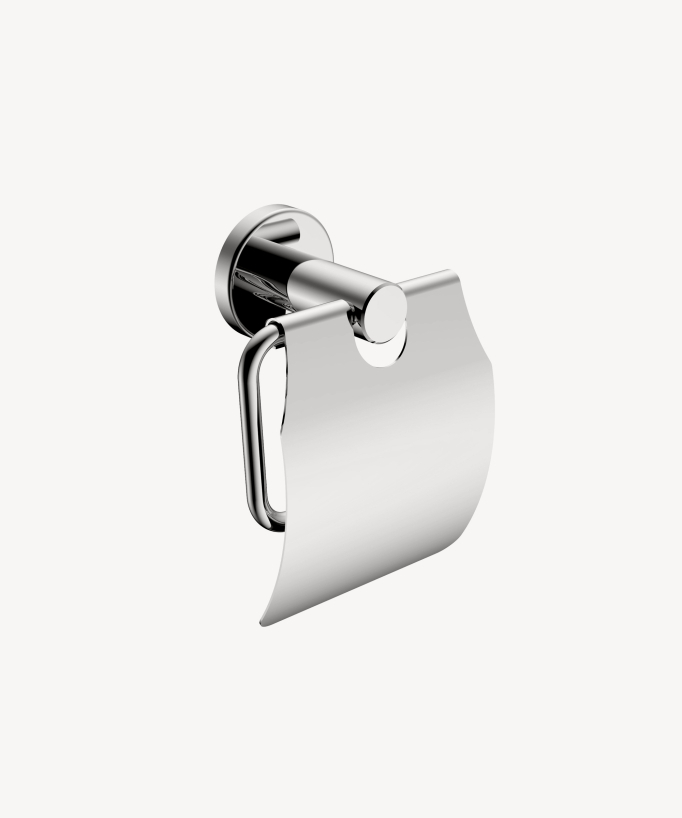 WC-Papierhalter mit Deckel Chrom - Corbeau