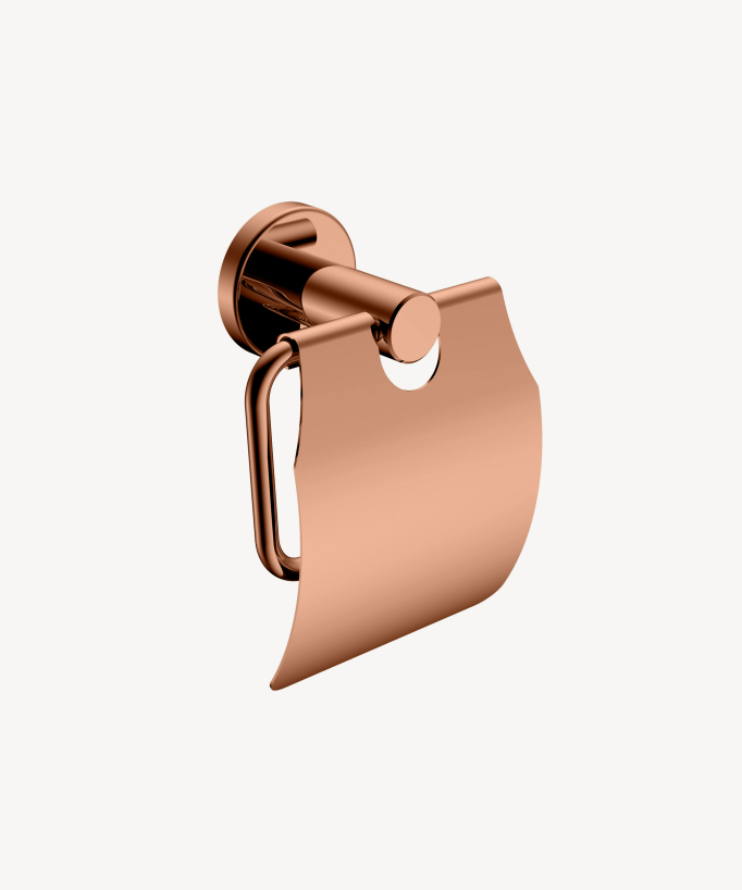 WC-Papierhalter mit Deckel Roségold - Corbeau