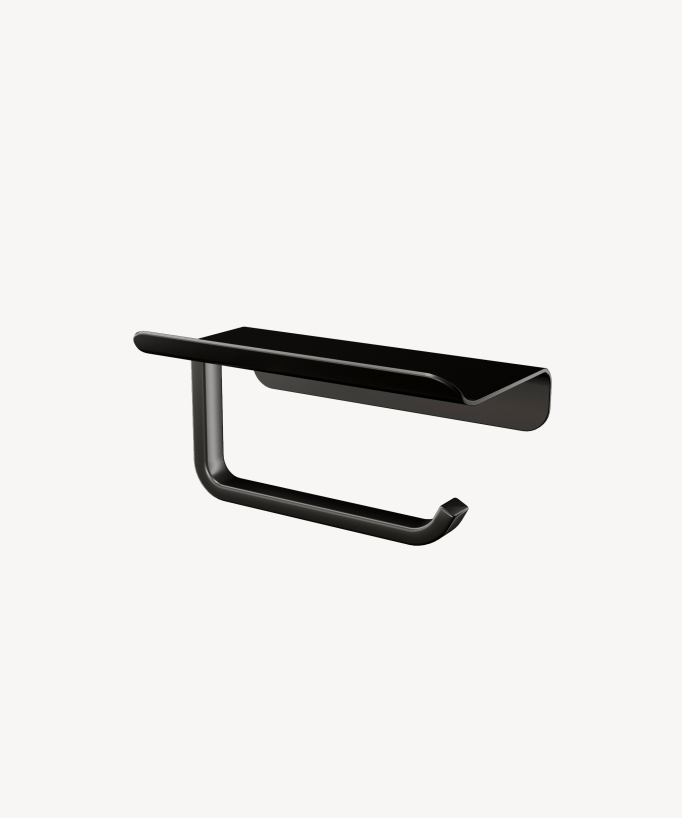 WC-Papierhalter Wandmontage Gunmetal - Corbeau