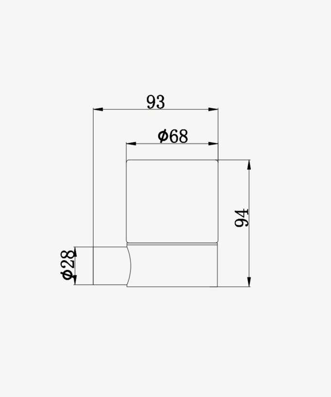 Wand-Glashalter Gun Metal – Fiumina