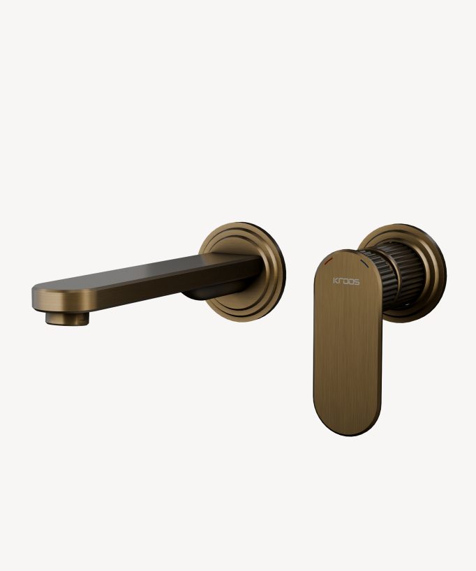 Wandwaschtischarmatur Bronze - Hera