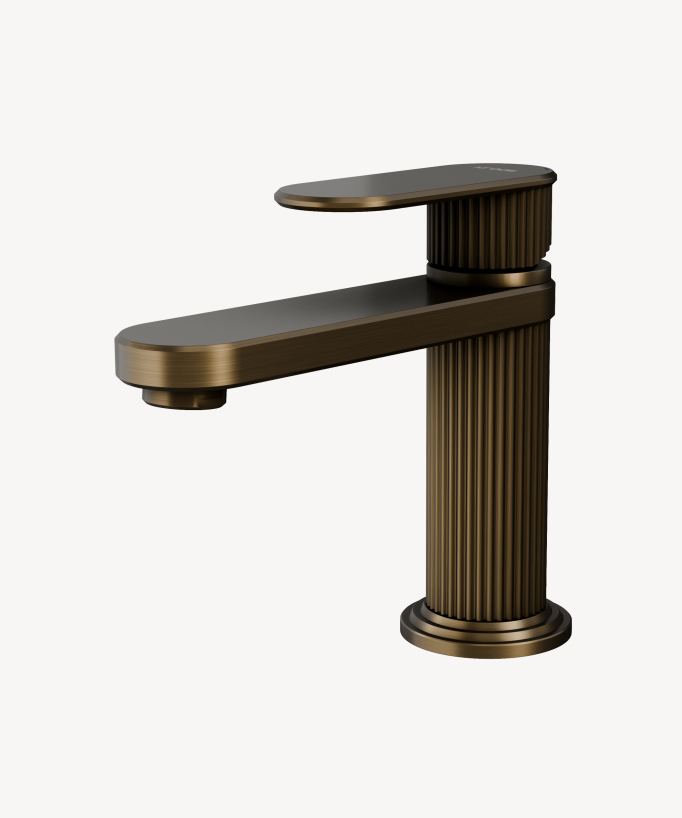 Waschtischarmatur Aufsatzmontage Bronze - Hera