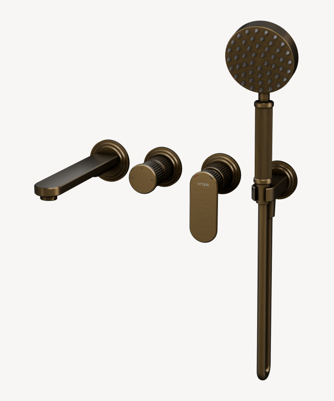 Unterputz-Wannenarmatur Bronze - Hera
