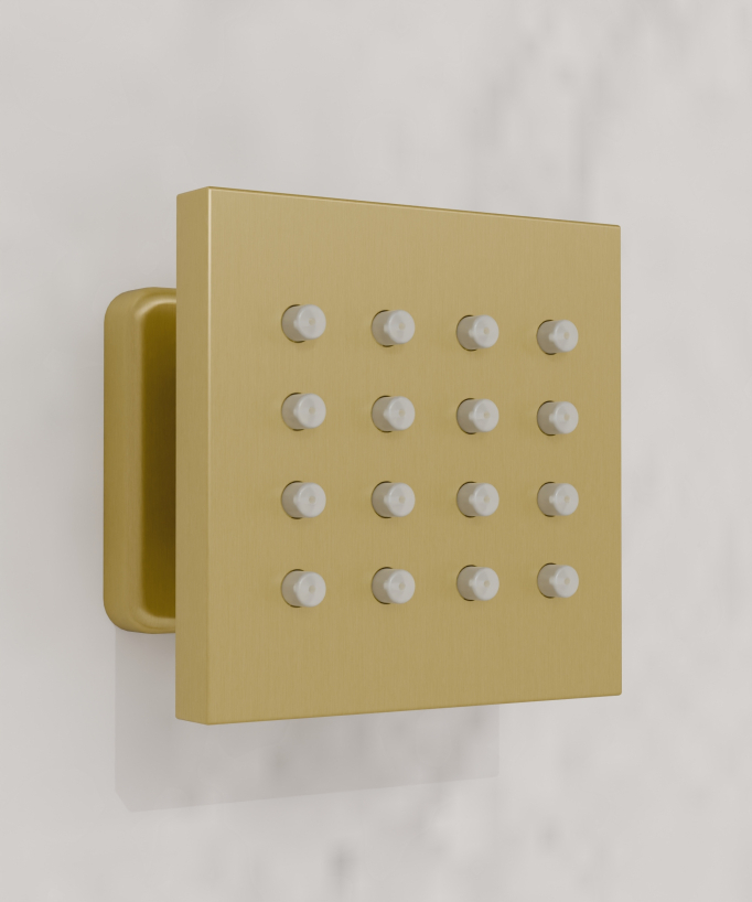 Thermostatisches LED Duschsystem mit Multifunktions-Regenhimmel – 600x800 mm