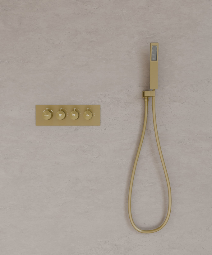 Unterputz-Duschsystem Thermostat Decke mit LED