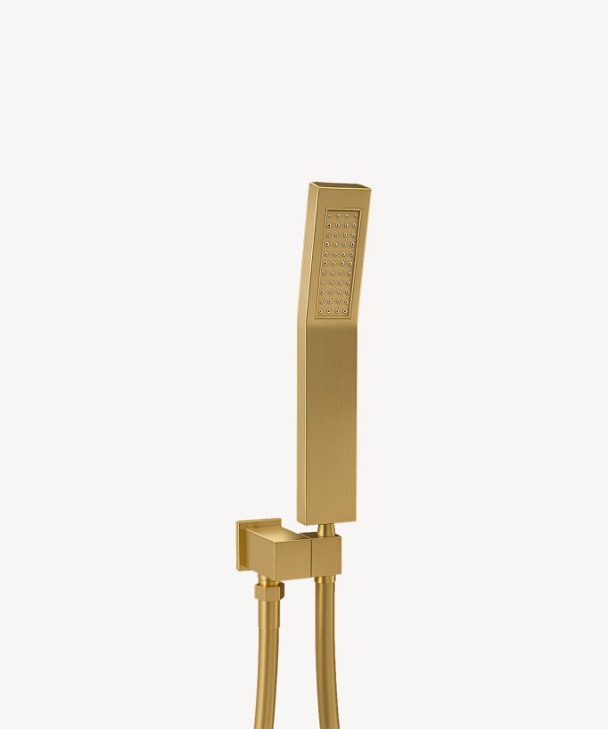 Thermostat-Duschset mit LED-Regenkopf Unterputz, Decke, Gebürstetes Gold – Sirius