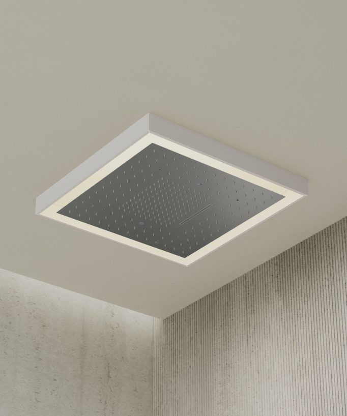Sirius Duschsystem Unterputz mit LED-Chromotherapie – Thermostatarmatur