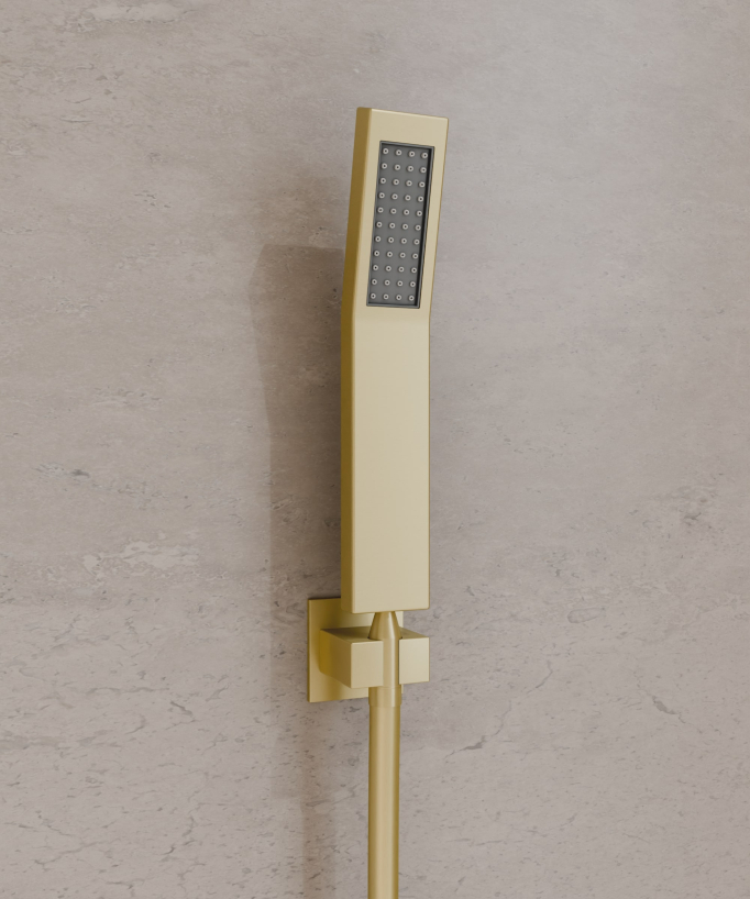 Modernes Thermostat-Duschsystem – LED-Regenhimmel 900x300 mm, 3 Körperdüsen