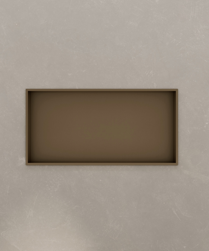 Wandnische für badezimmer aus edelstahl - Bronze