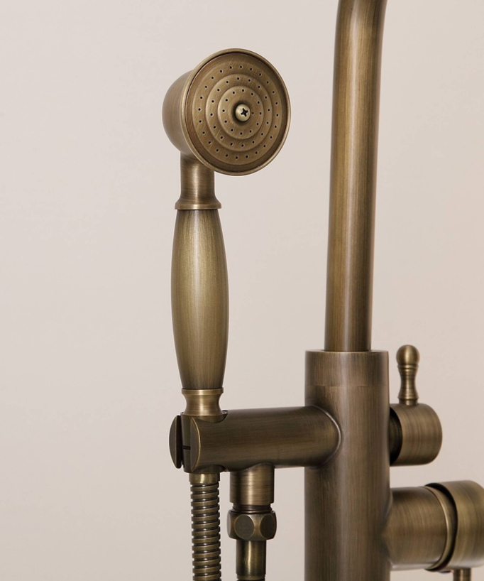 Stand-Badewannenarmatur Einhebelmischer bronze – Corbeau