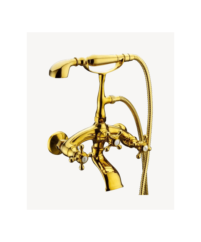 Wand-Badewannenarmatur Gold - Maddalena
