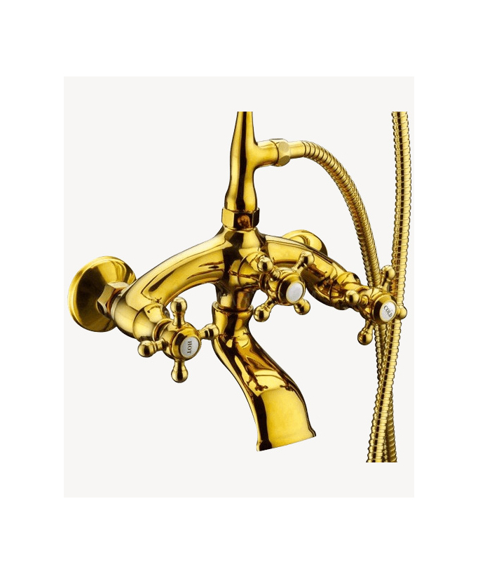 Wand-Badewannenarmatur Gold - Maddalena