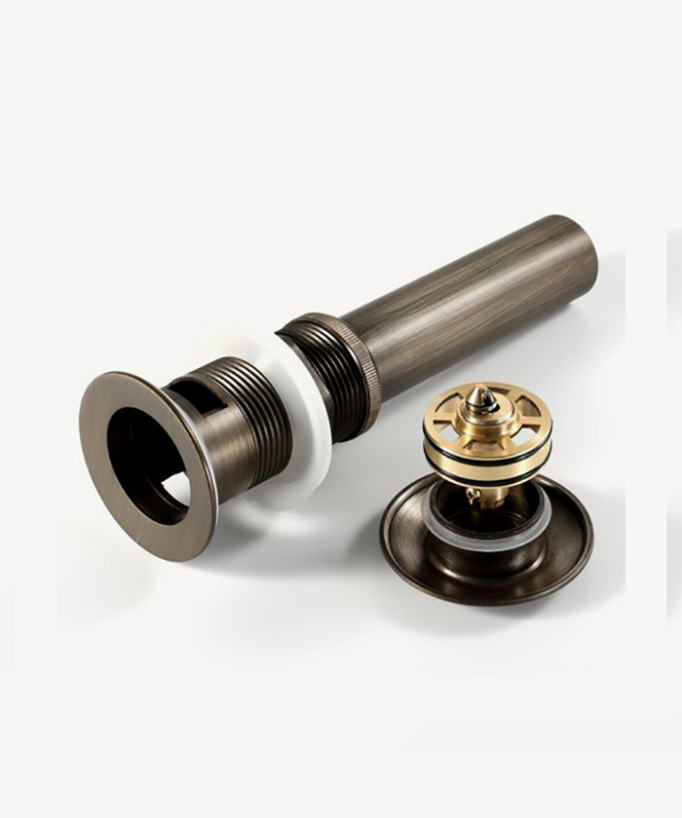 Bonde clic-clac en laiton Laiton antique