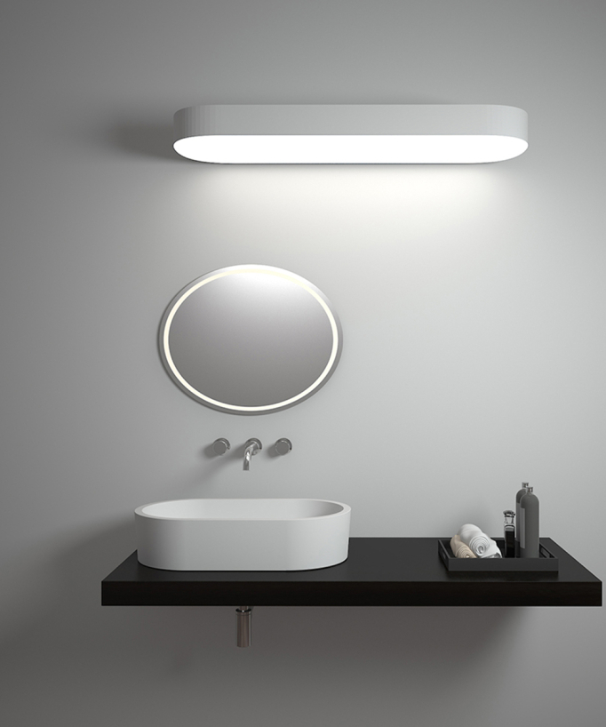 Aufsatzwaschbecken oval Solid Surface mattweiß - Dongou
