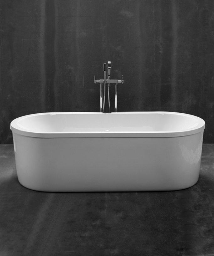 Einbaubadewanne Acryl Glanzweiß - Loft