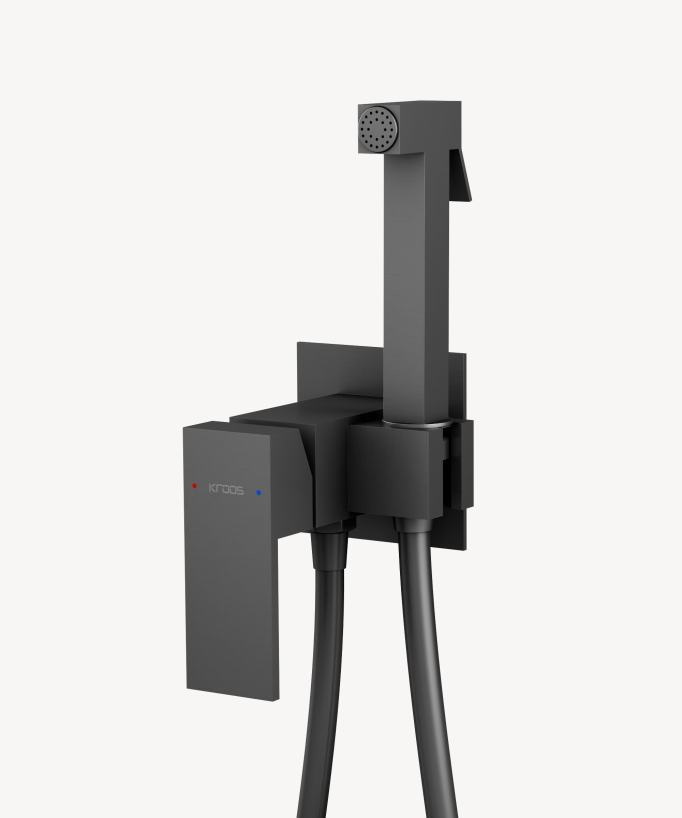 Unterputz-WC-Duscharmatur Gunmetal - Sirius