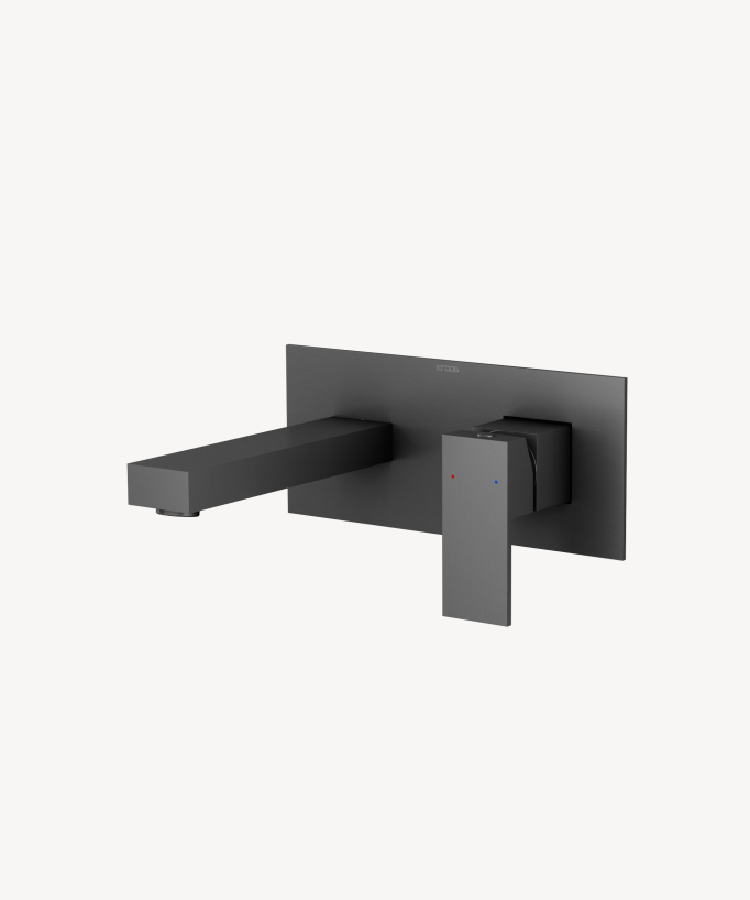 Sirius Unterputz-Wandarmatur Waschbecken Gun Metal